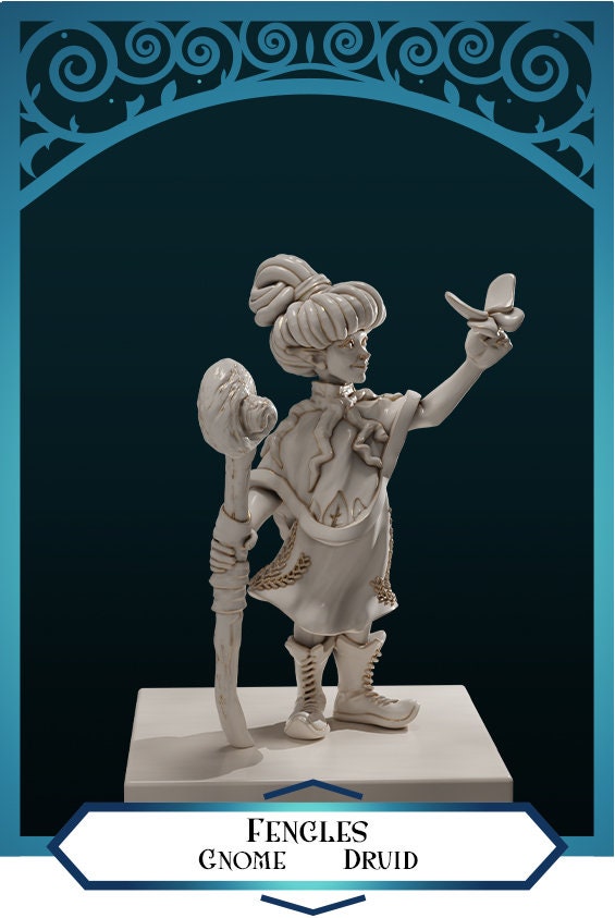 Gnome Druid | Fengles | Medium | DND is a Woman | The Printing Goes Ever On