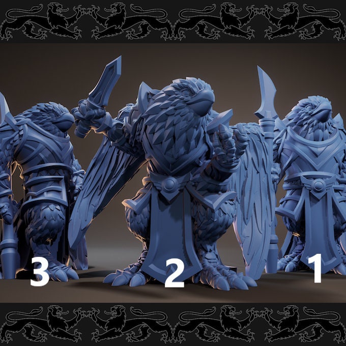 Aarakockra | 3 Styles | 32mm Scale | Brayan Nafarrate | Bestiary Vol. 3