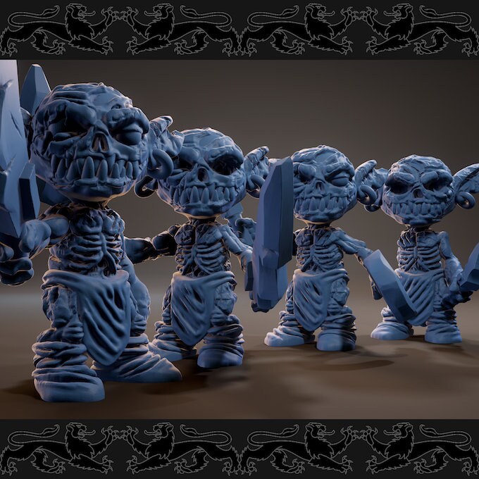 Goblin Zombie Set | Medium | 32mm Scale | Brayan Nafarrate | Bestiary Vol. 3