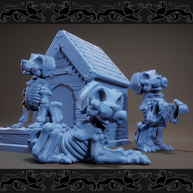 Skeleton Dog | Medium | 32mm Scale | Brayan Nafarrate | Bestiary Vol. 3