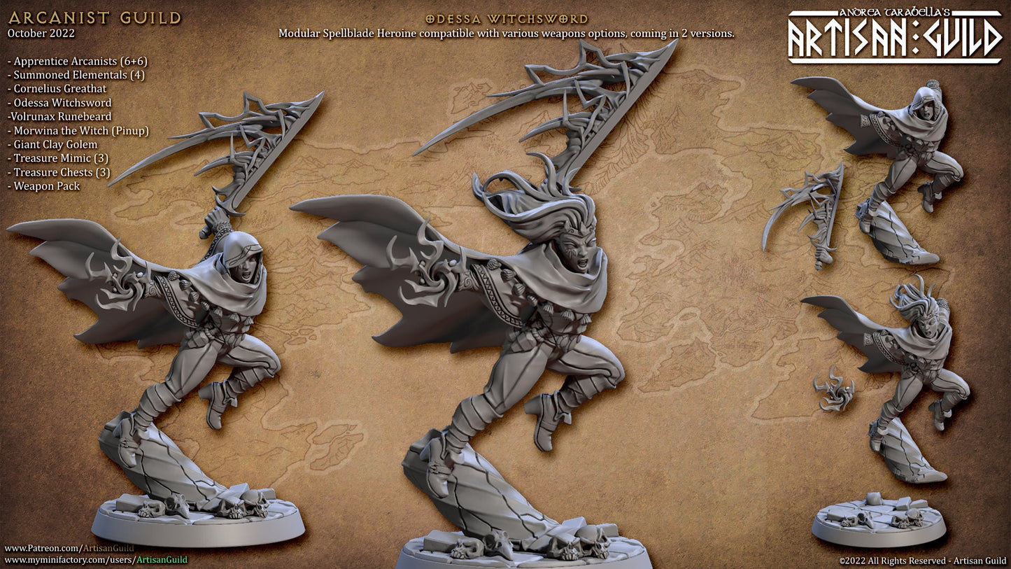 Odessa Witchsword | Medium | 32mm | Artisan Guild | Arcanist Guild