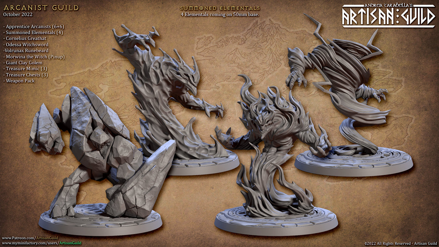 Summoned Elementals | Large | 32mm | Artisan Guild | Arcanist Guild