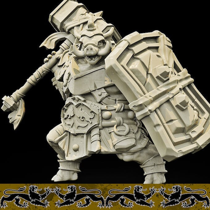 Wereboar | Large | 32mm Scale | Brayan Nafarrate | Bestiary Vol. 4
