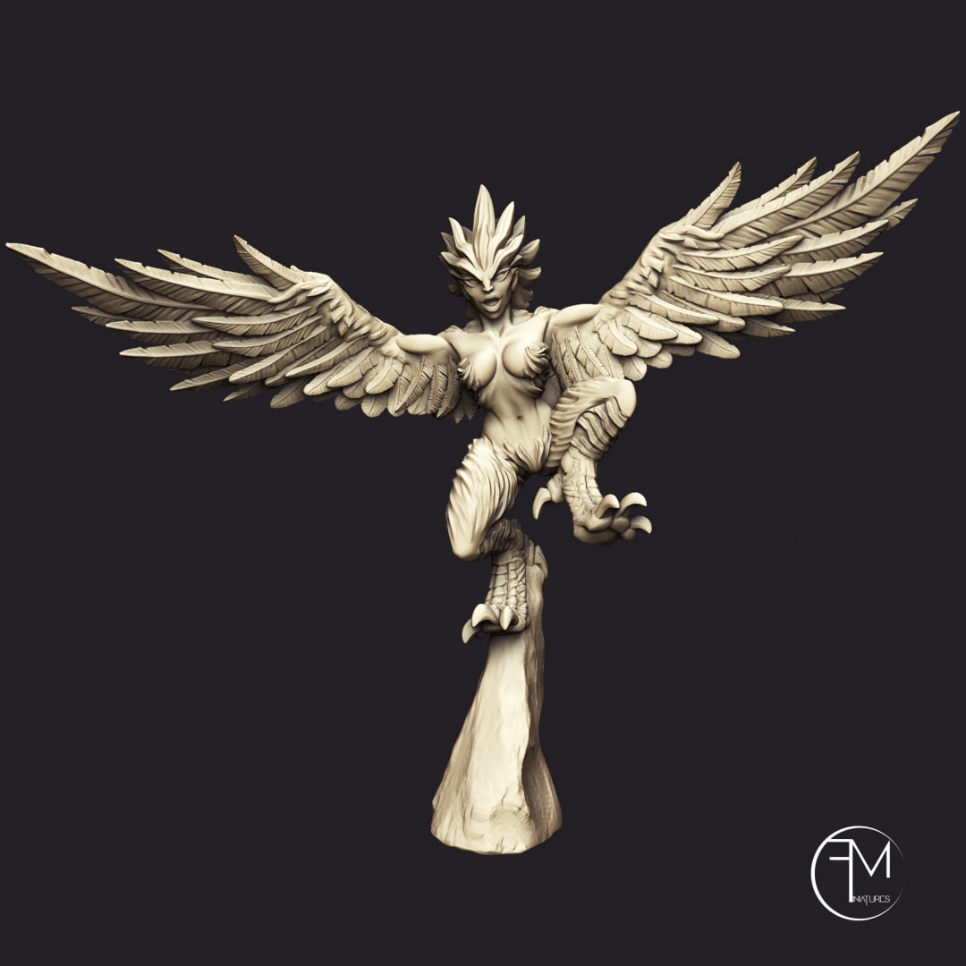 Cyclope and Harpies | 32mm Scale | Large | Amazons! | Francesca Musumeci