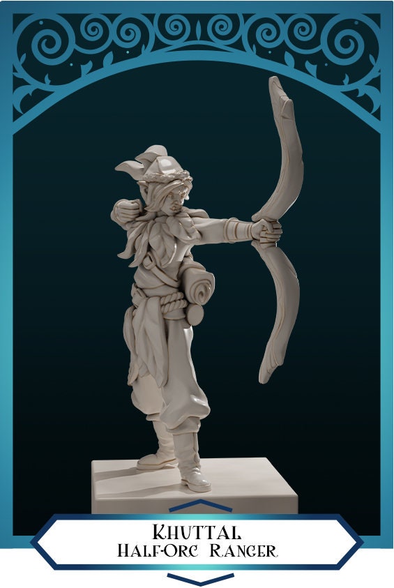 Half-Orc Ranger | Khuttal | Medium | DND is a Woman | The Printing Goes Ever On