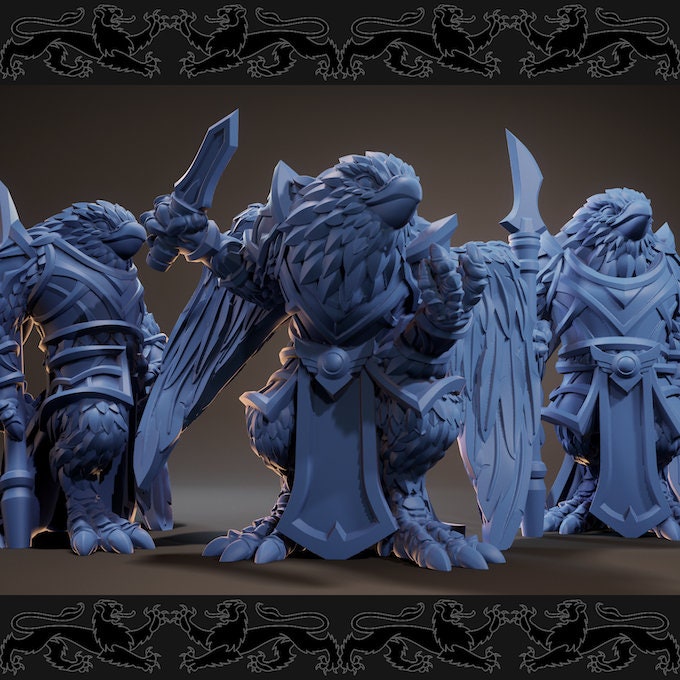 Aarakockra | 3 Styles | 32mm Scale | Brayan Nafarrate | Bestiary Vol. 3