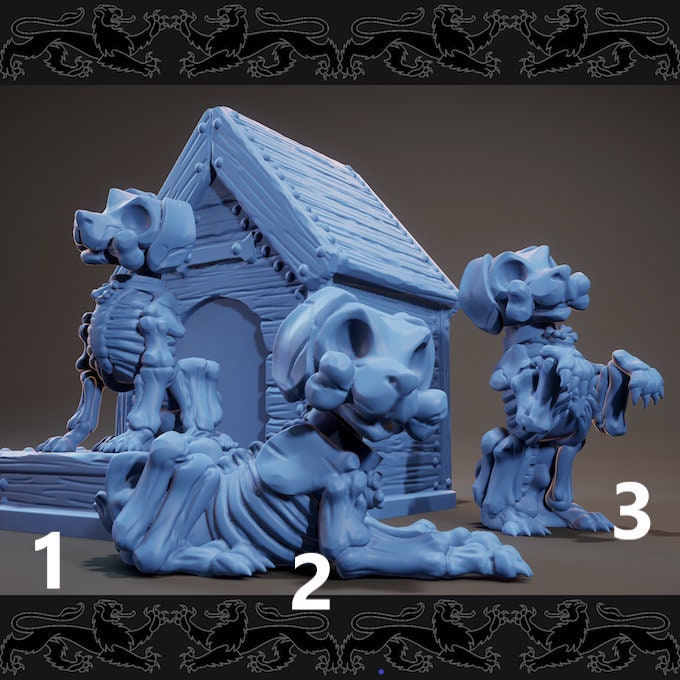Skeleton Dog | Medium | 32mm Scale | Brayan Nafarrate | Bestiary Vol. 3