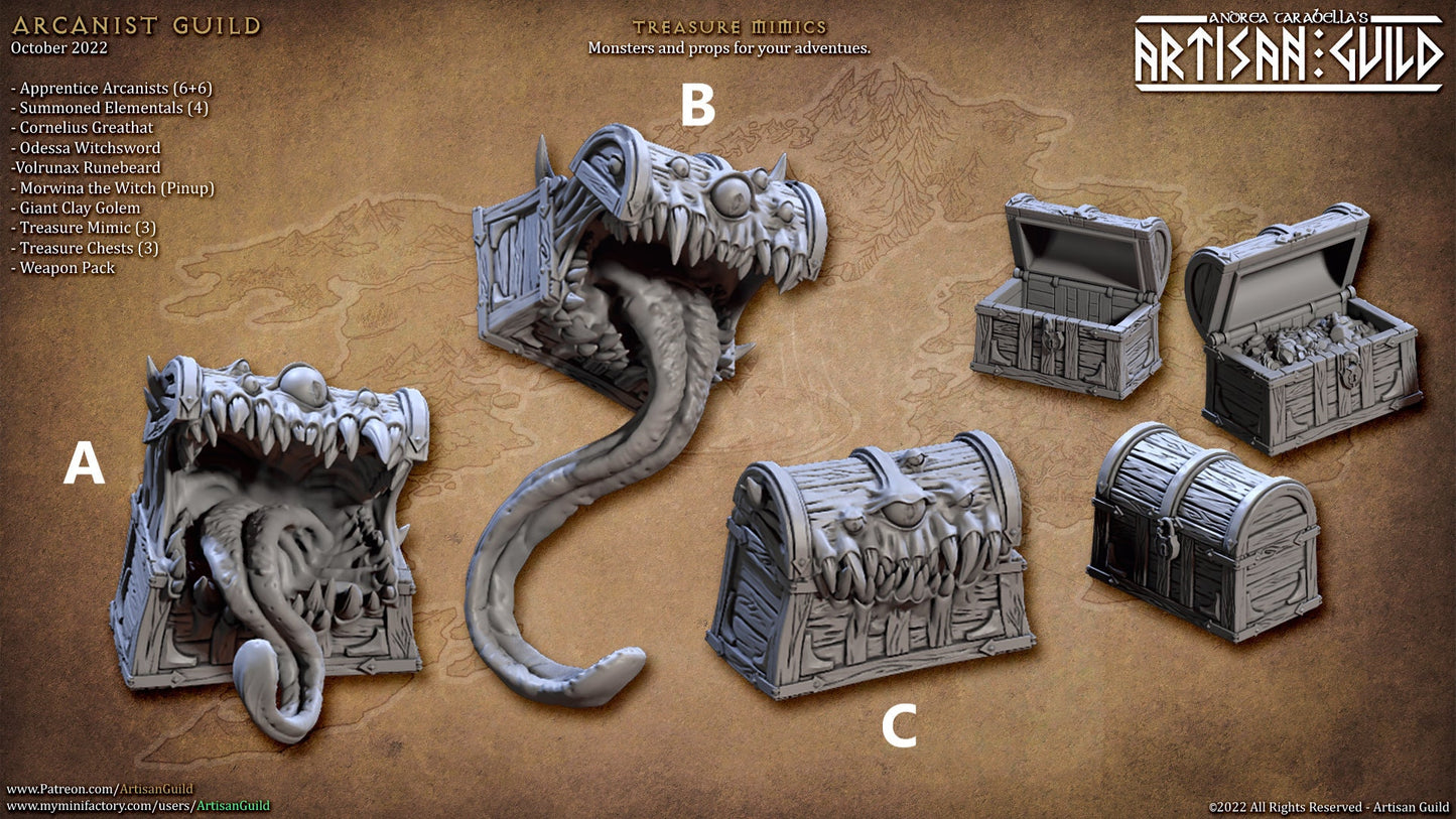 Mimic Set | Medium | 32mm | Artisan Guild | Arcanist Guild