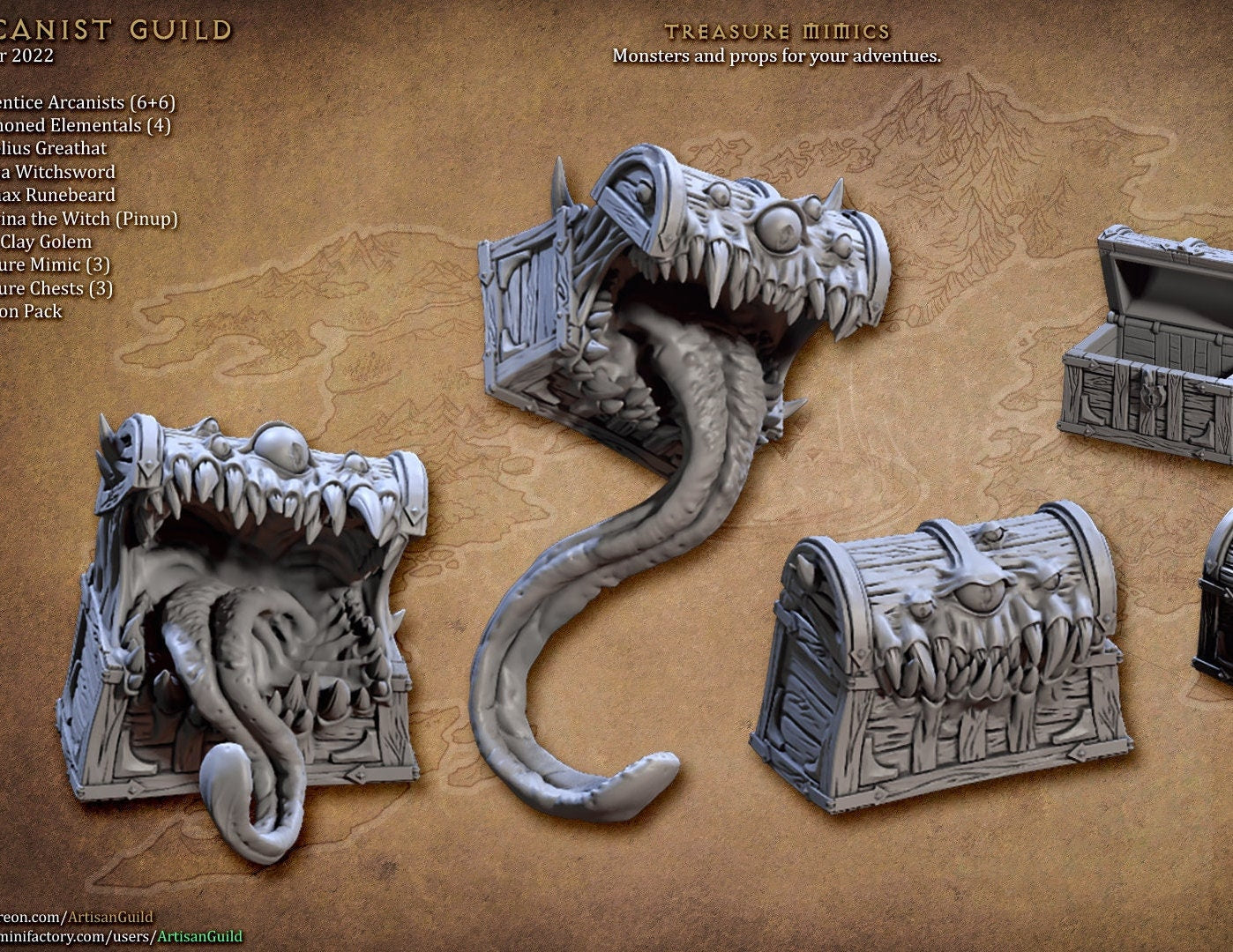 Mimic Set | Medium | 32mm | Artisan Guild | Arcanist Guild