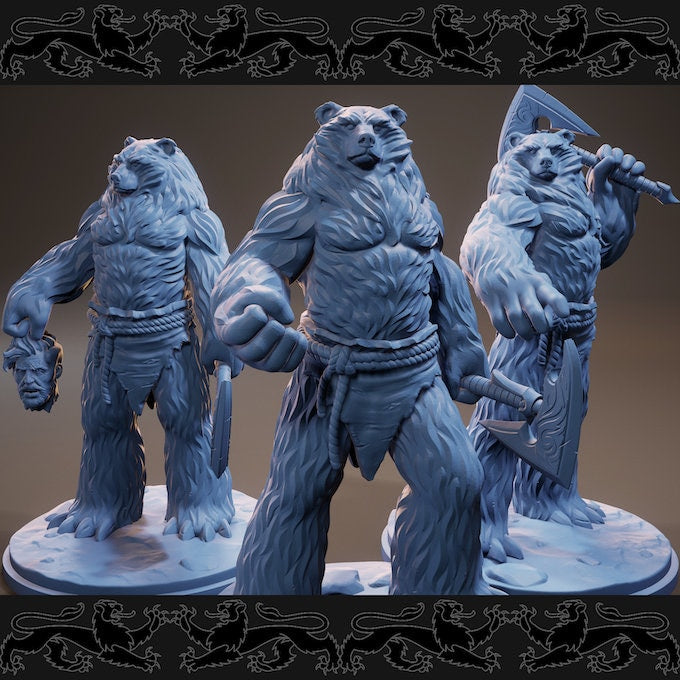 Werebear | Medium | 32mm Scale | Brayan Nafarrate | Bestiary Vol. 3