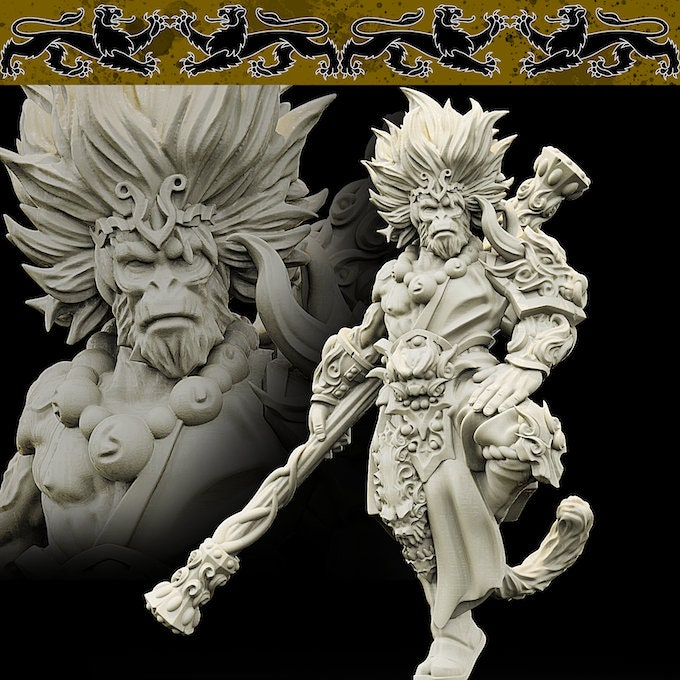 Son Wukong | Medium | 32mm Scale | Brayan Nafarrate | Bestiary Vol. 4