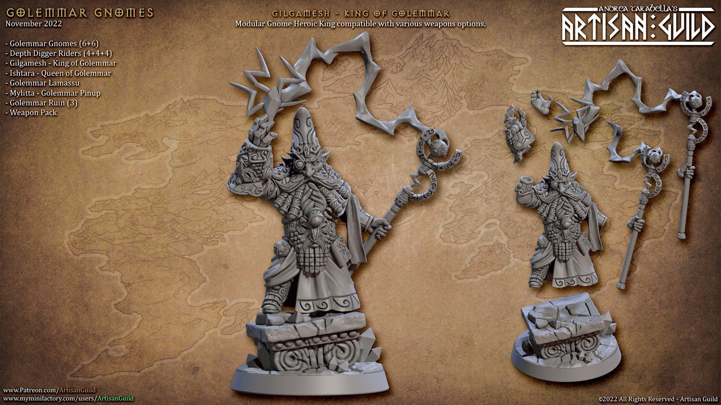 Gilgamesh | Gnome King | Medium | Gnomes of Golemmar | Artisan Guild