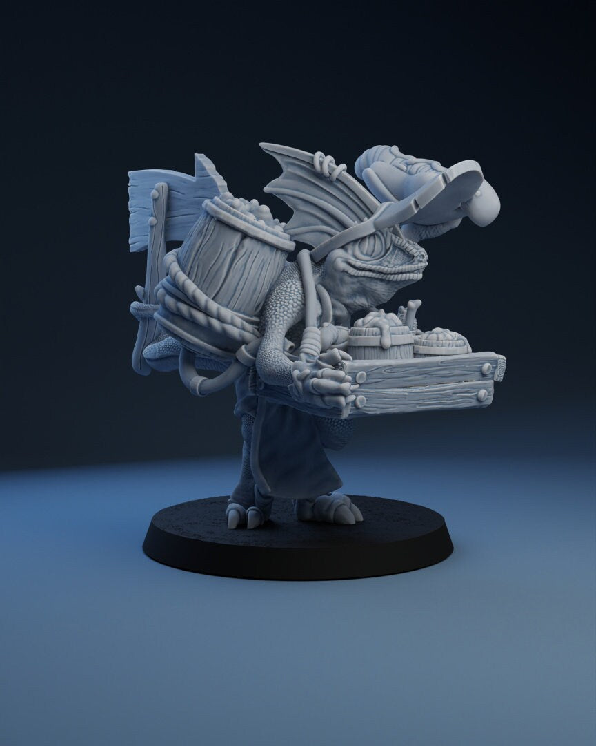 Skink Food Vendor | Fantasy Football | Ugni Miniatures