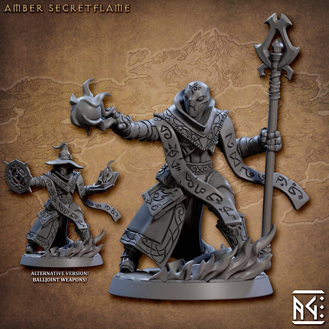Amber Secretflame | Medium | 32mm | Artisan Guild | Golem Simulacra