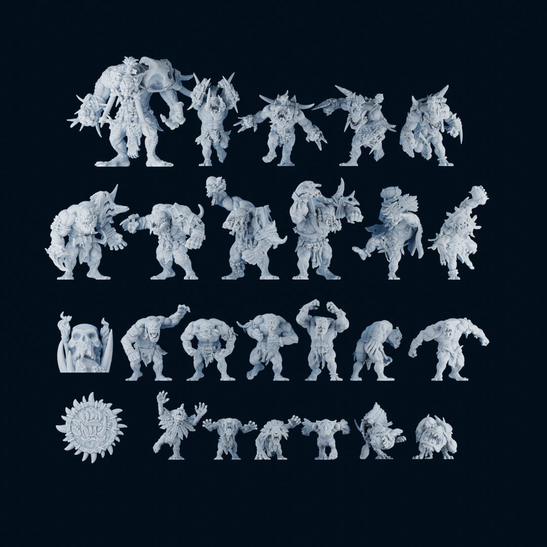 Savage Orcs Team | Fantasy Football | Brutefun Miniatures