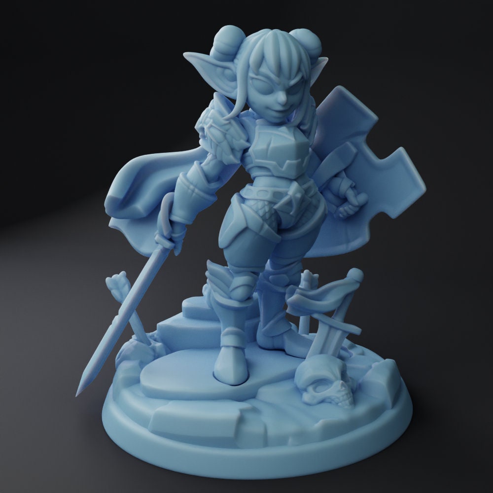 Pint | Goblin Paladin | Medium | DND | Twin Goddess Miniatures
