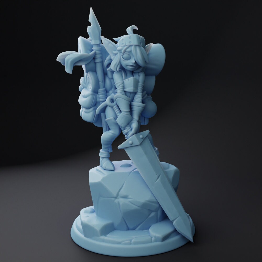 Cherry | Goblin Adventurer | Medium | DND | Twin Goddess Miniatures