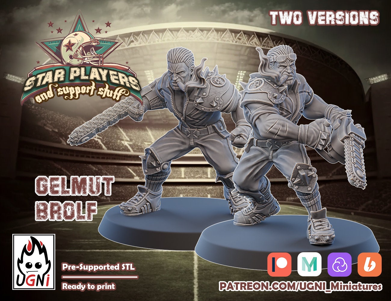 Gelmut Brolf | Human Star Player | Fantasy Football | Ugni