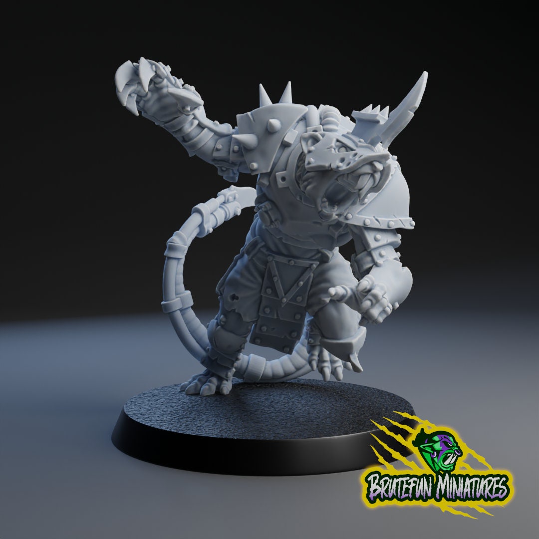 Blitzer 1 | Fantasy Football | Tech Rats | BruteFun Minatures