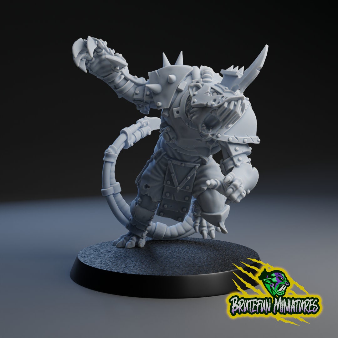 Blitzer 1 | Fantasy Football | Tech Rats | BruteFun Minatures