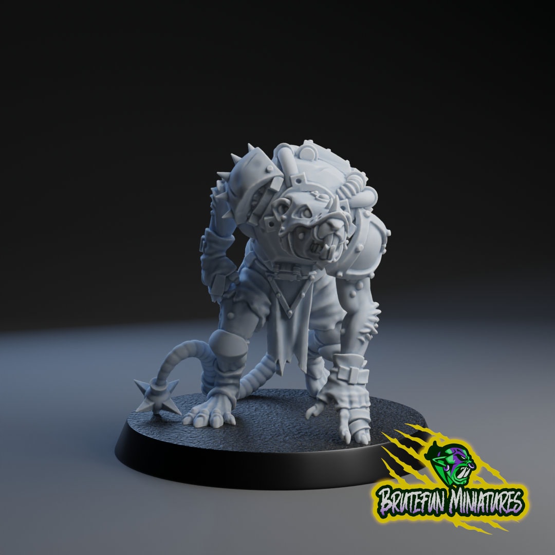 Linemen 1 | Fantasy Football | Tech Rats | BruteFun Minatures