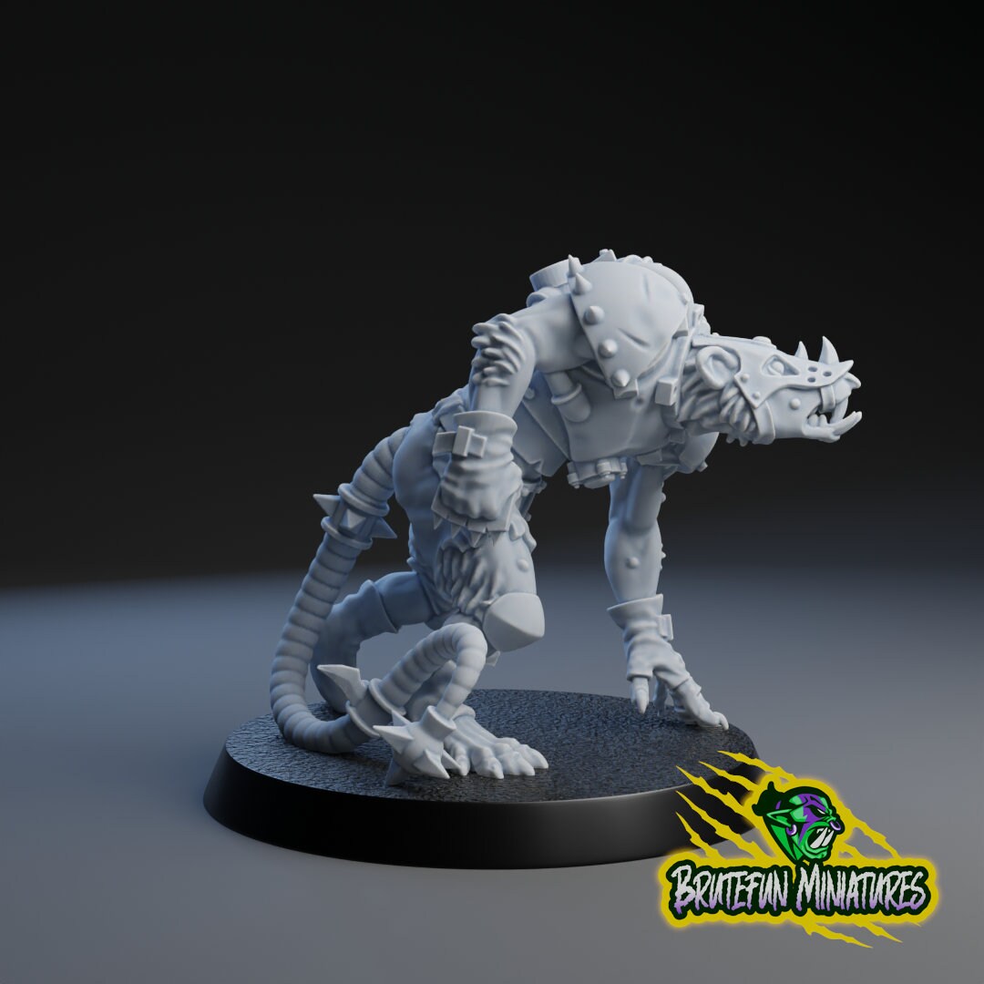 Linemen 1 | Fantasy Football | Tech Rats | BruteFun Minatures