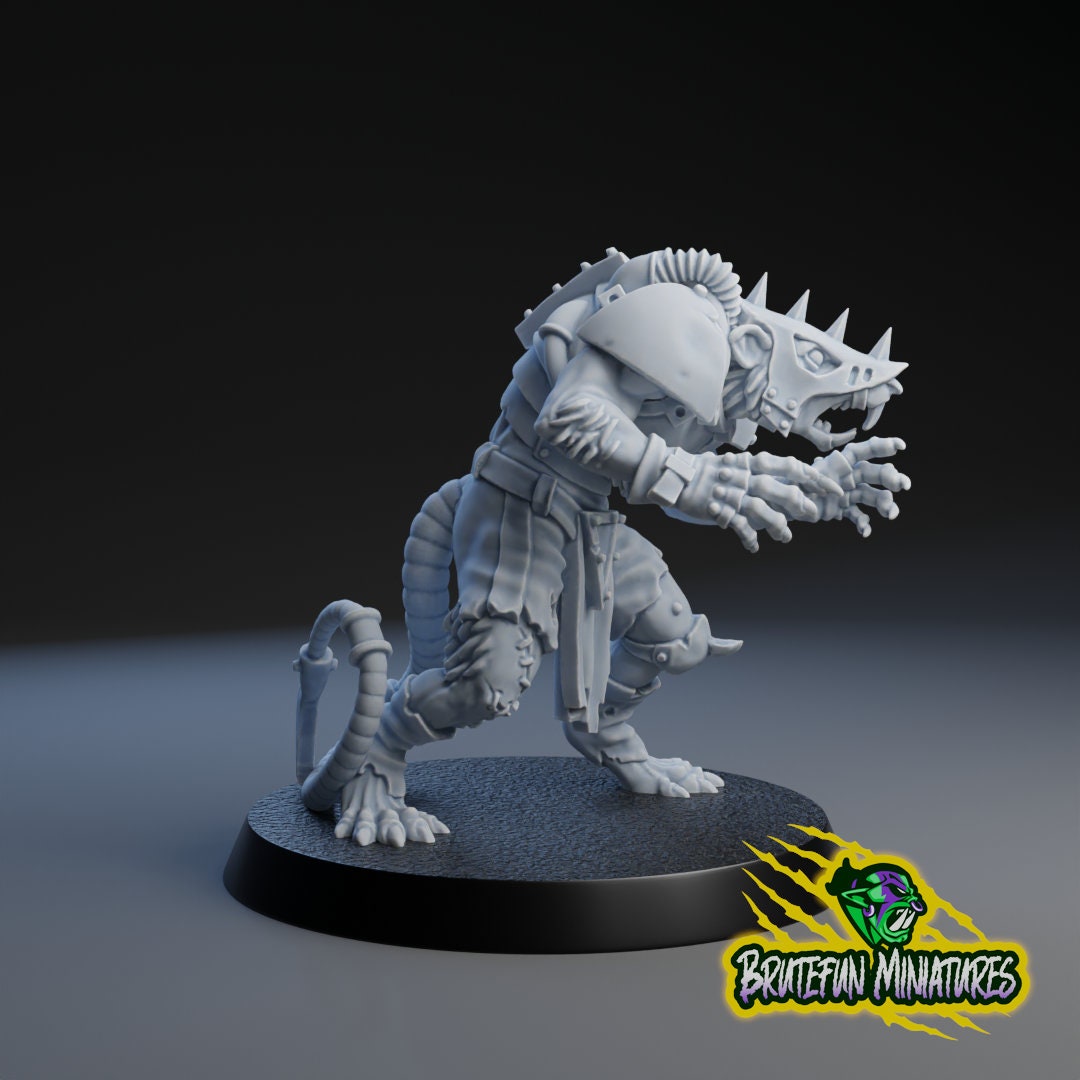 Linemen 2 | Fantasy Football | Tech Rats | BruteFun Minatures
