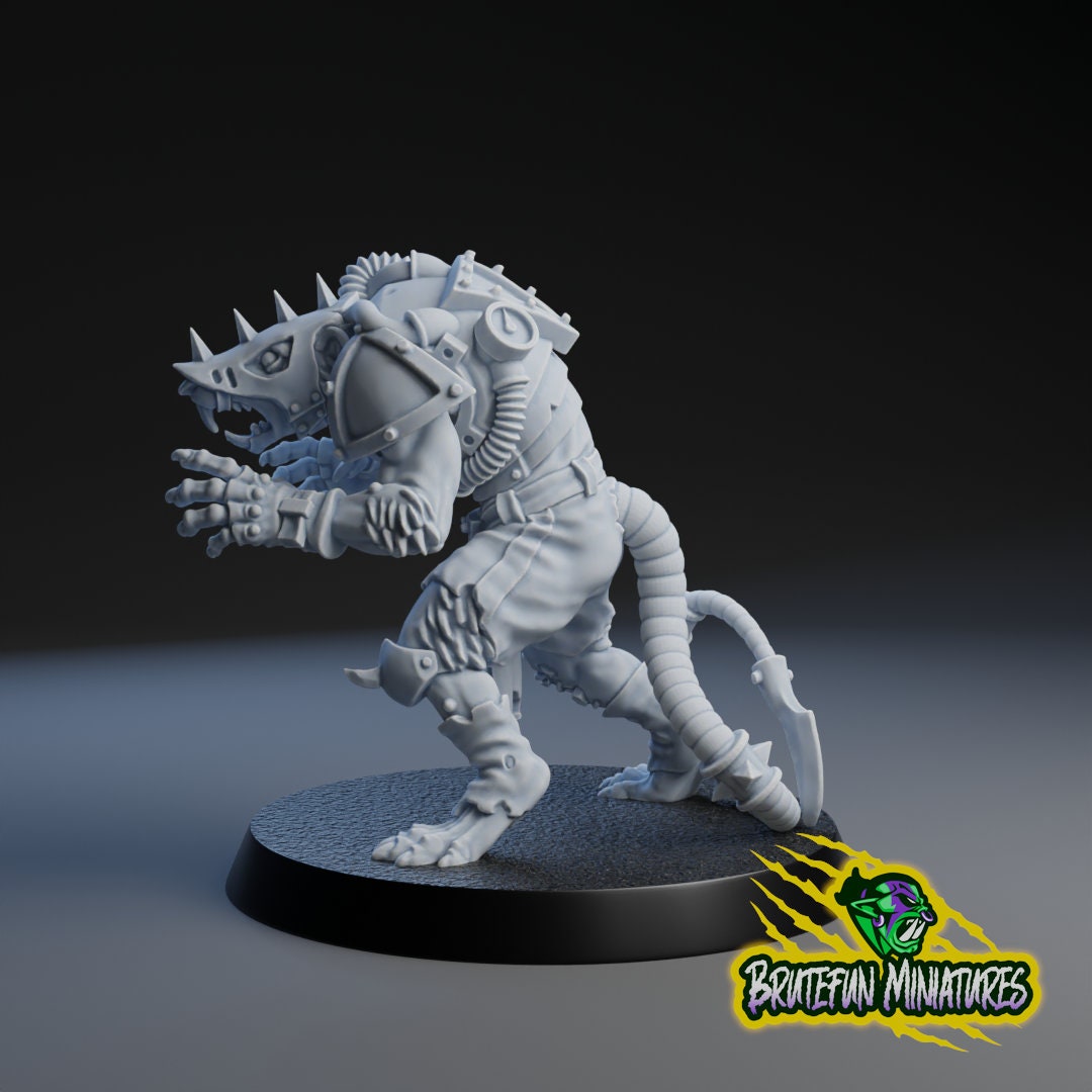 Linemen 2 | Fantasy Football | Tech Rats | BruteFun Minatures