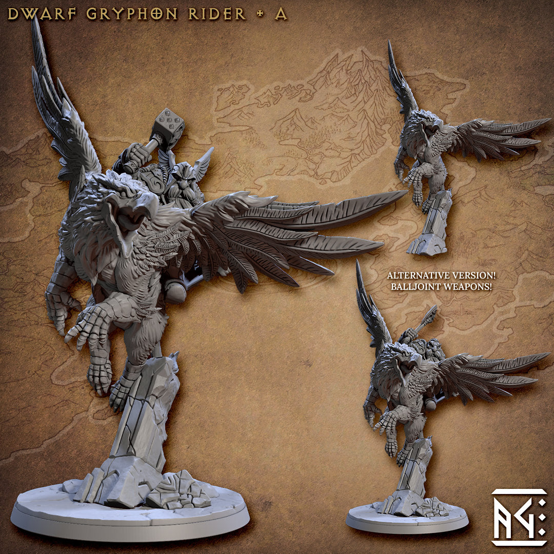 Gryphon Riders | Large | 32mm | Defenders of Lok-Badar | AG