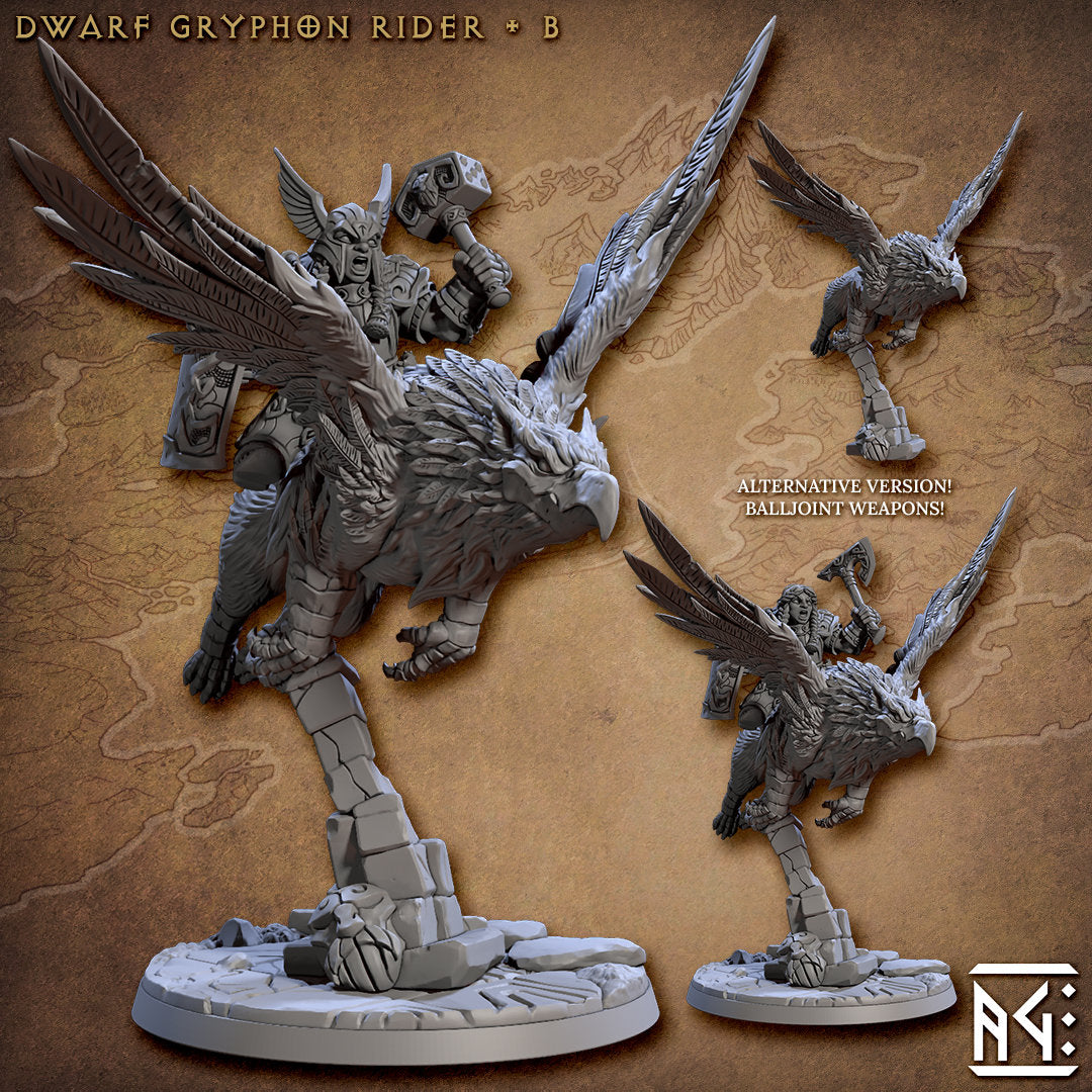 Gryphon Riders | Large | 32mm | Defenders of Lok-Badar | AG