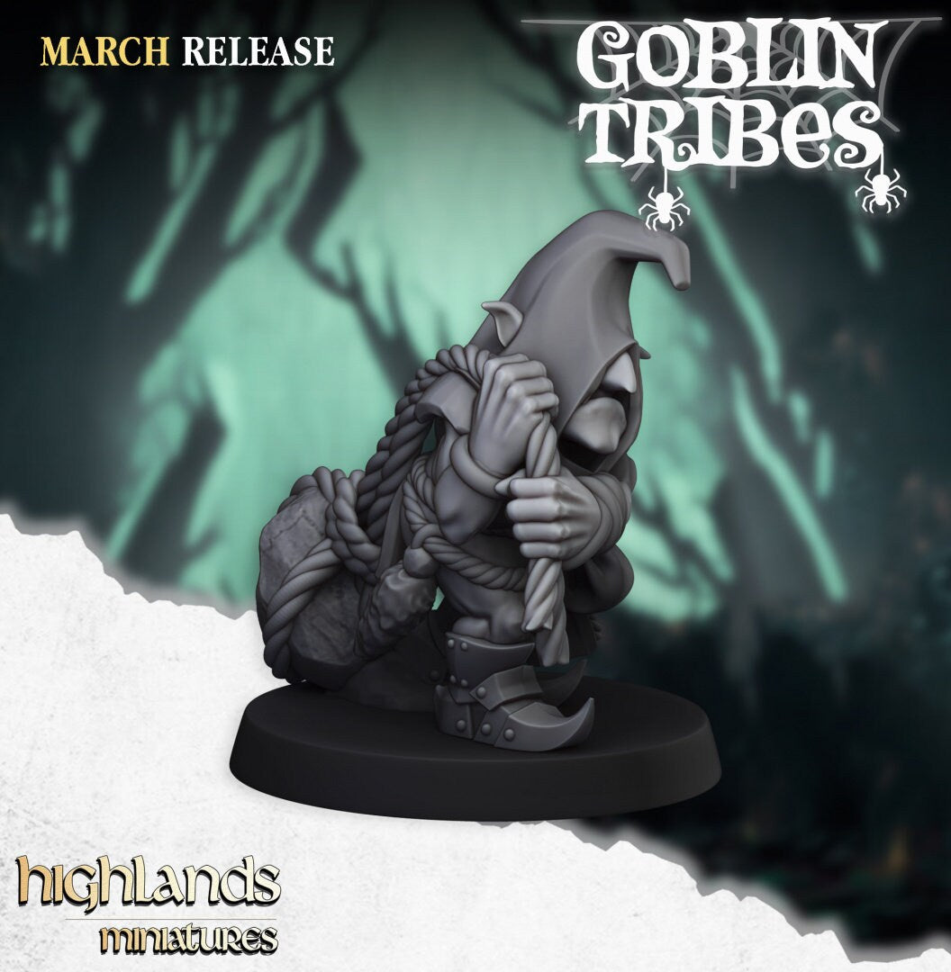 Stonethrowers x5 | Medium | Goblin Tribes | Highlands Miniatures