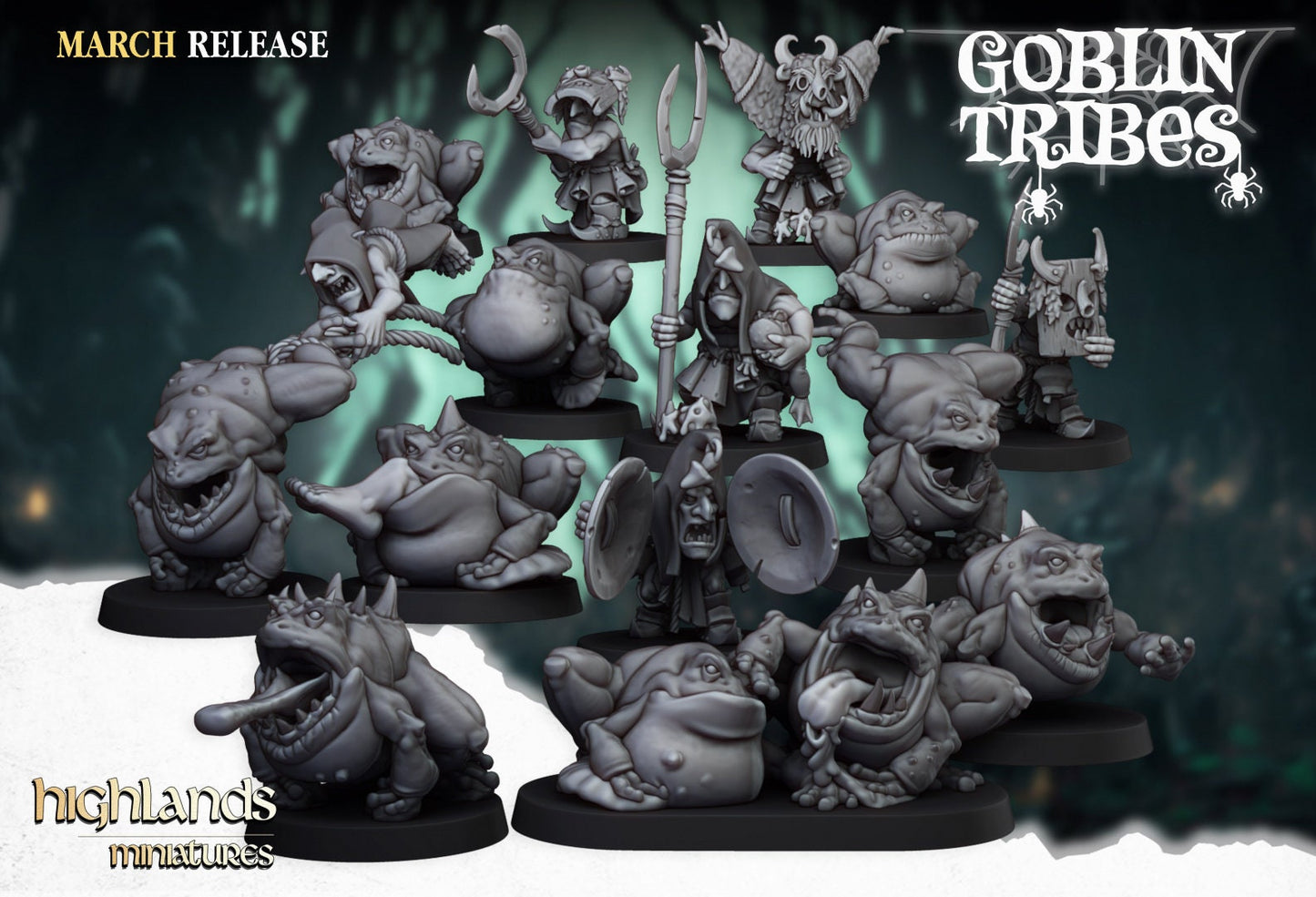 Frog Herders | Medium | Goblin Tribes | Highlands Miniatures