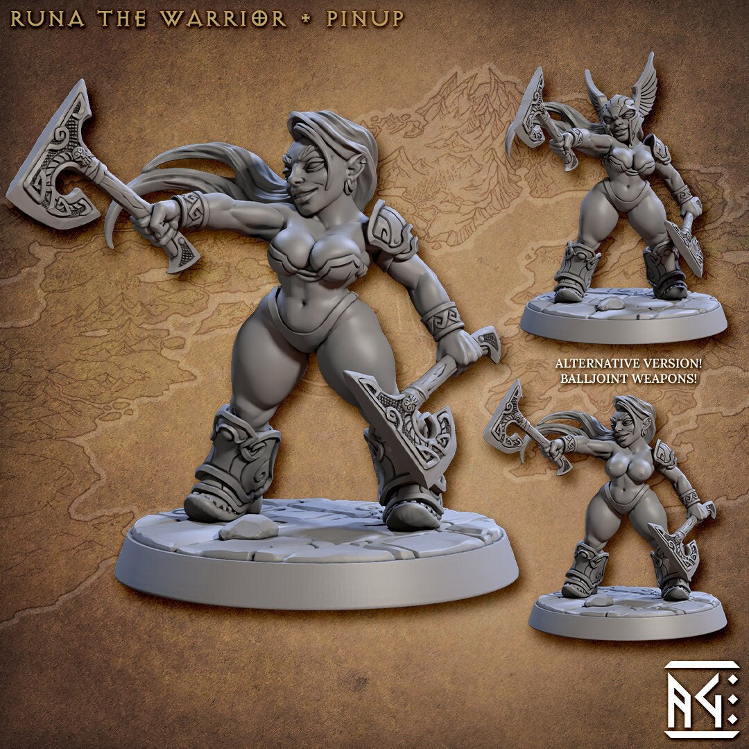 Runa the Warrior | Medium | 32mm | Defenders of Lok-Badar | AG
