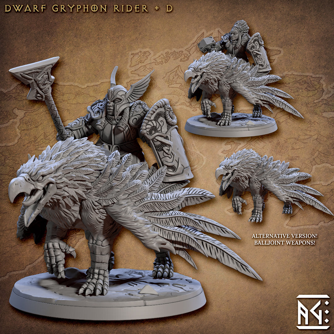Gryphon Riders | Large | 32mm | Defenders of Lok-Badar | AG