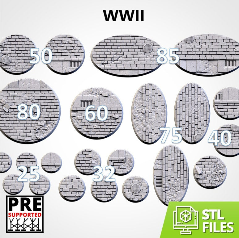 City WWII | Resin Bases | Txarli
