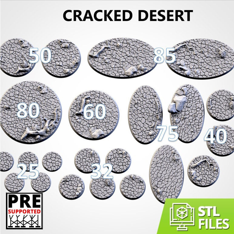 Cracked Desert | Resin Bases | Txarli