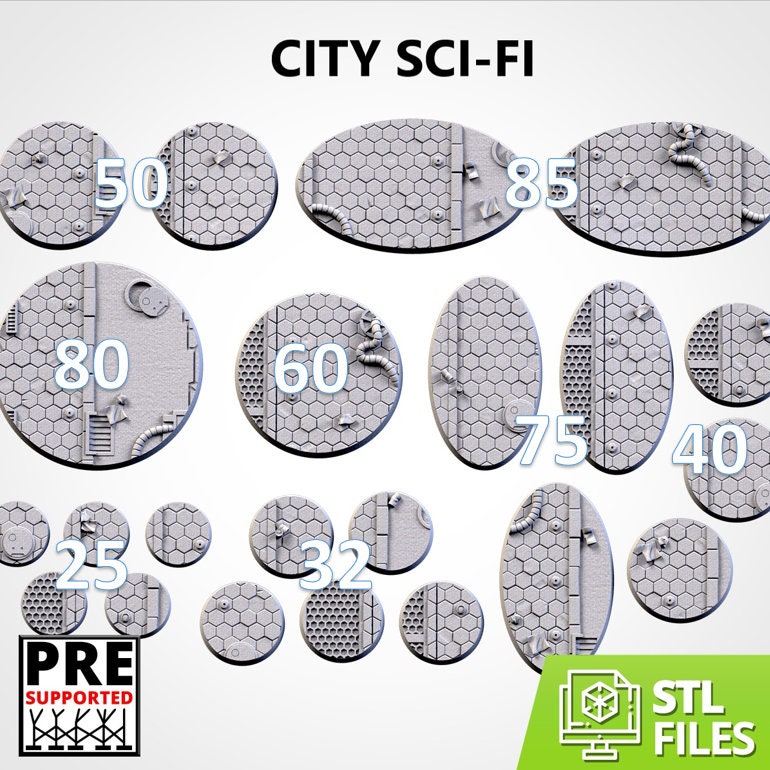 City Sci-Fi | Resin Bases | Txarli