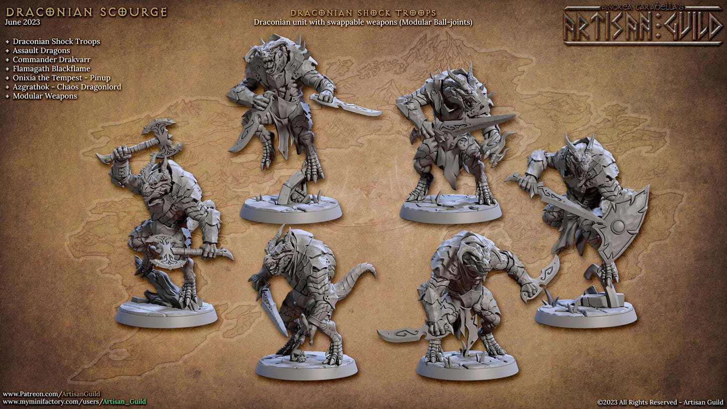 Draconian Shock Troops | Medium | 32mm | AG | Draconian Scourge