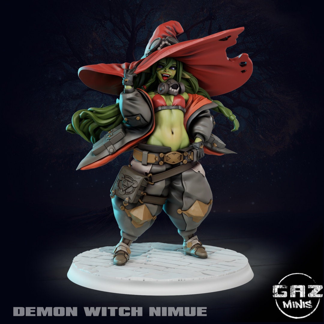 Nimue Goblin Witch Medium 32mm Gaz Minis – Jester Prints