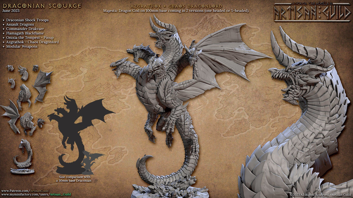 Azgrathok | Gargantuan 100mm Base | 32mm | AG | Draconian Scourge