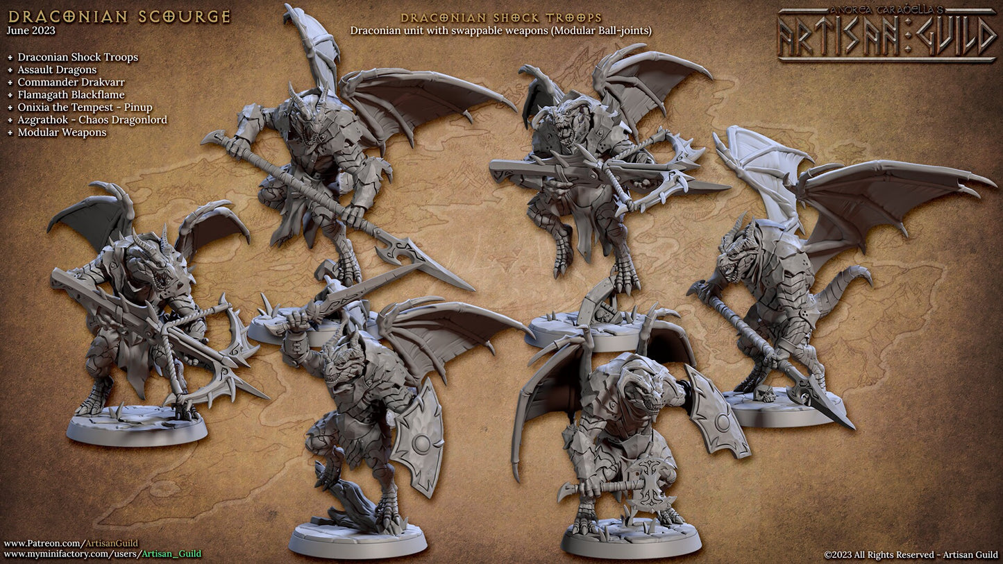 Draconian Shock Troops | Medium | 32mm | AG | Draconian Scourge