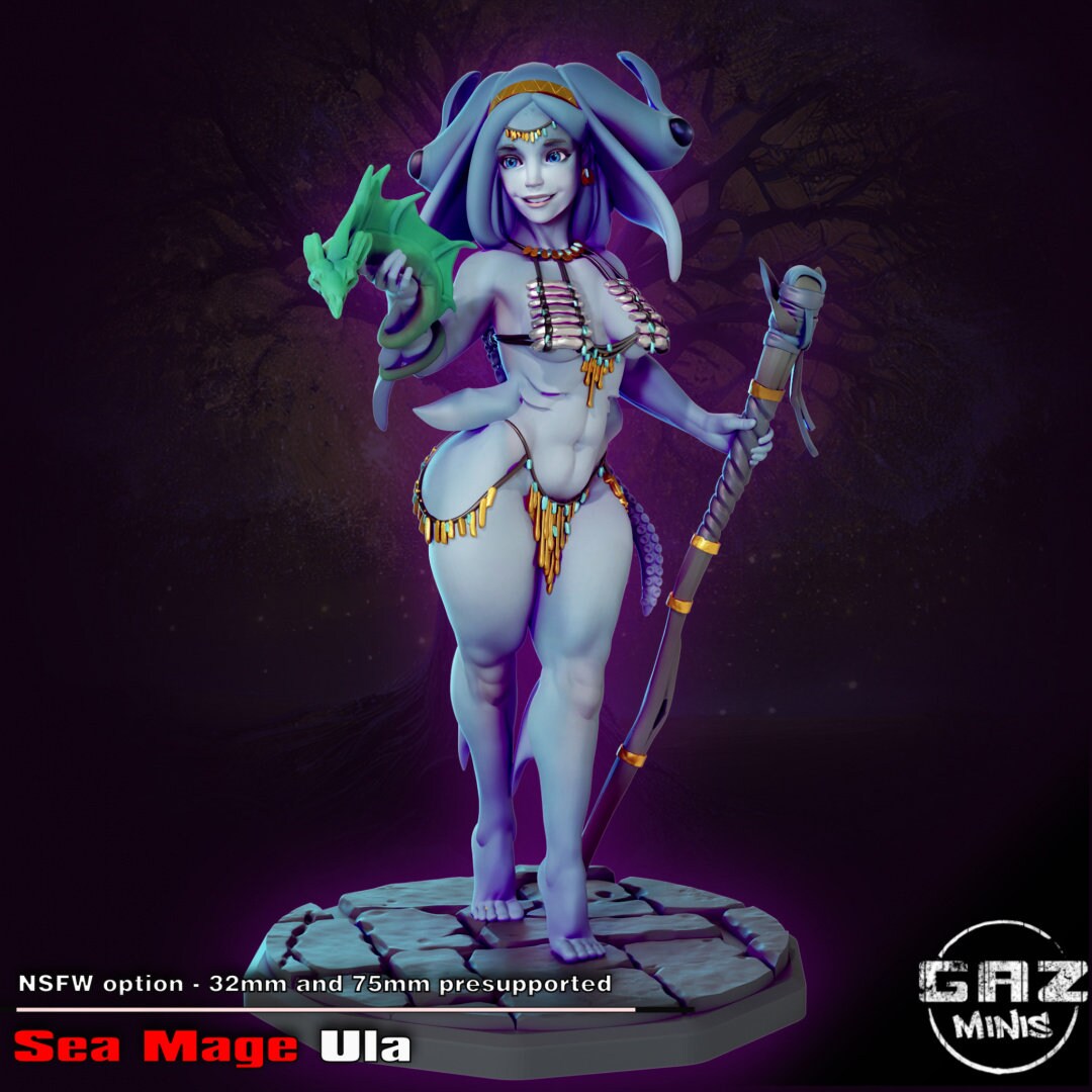 Sea Mage Ula | Medium | 32mm | Gaz Minis