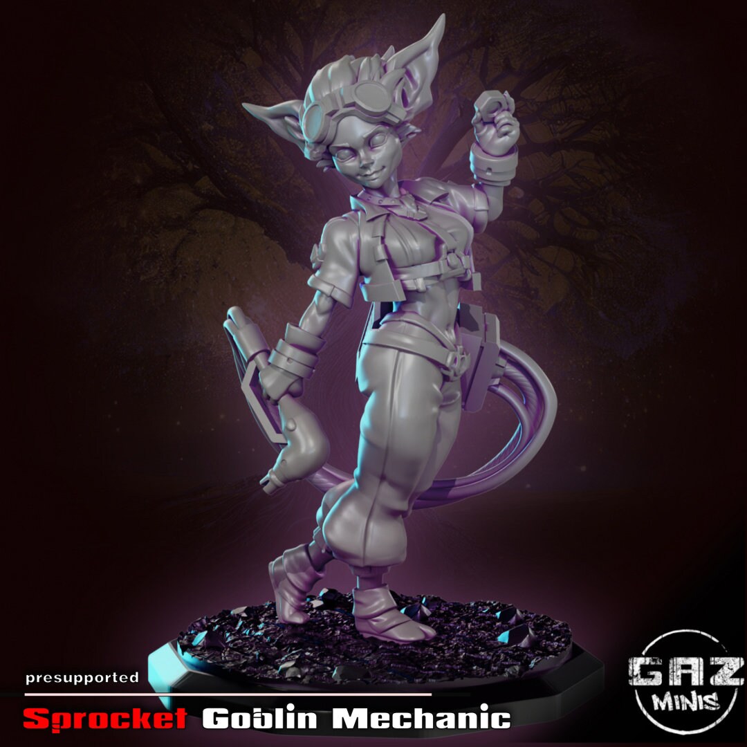 Sprocket | Goblin Mechanic | Medium | 32mm | Gaz Minis