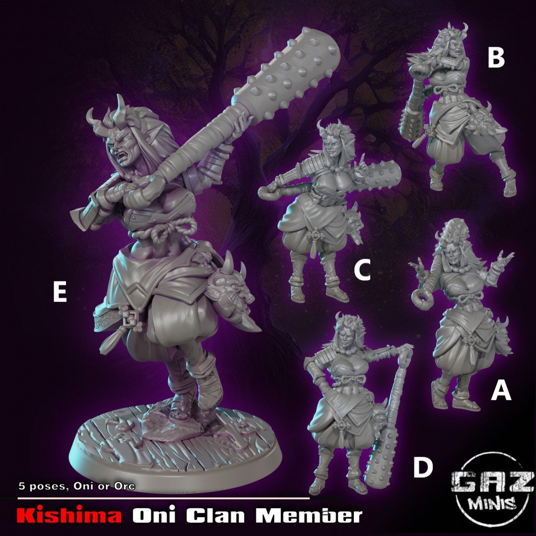Kishima | Oni Clan Member | Medium | 32mm | Gaz Minis