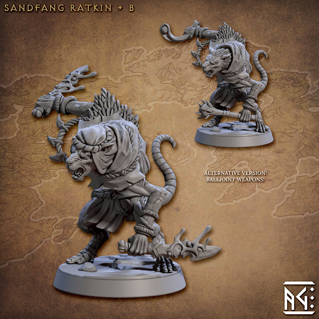 Sandfang Ratkin | Medium | 32mm | Artisan Guild | Sandfang Ratkin