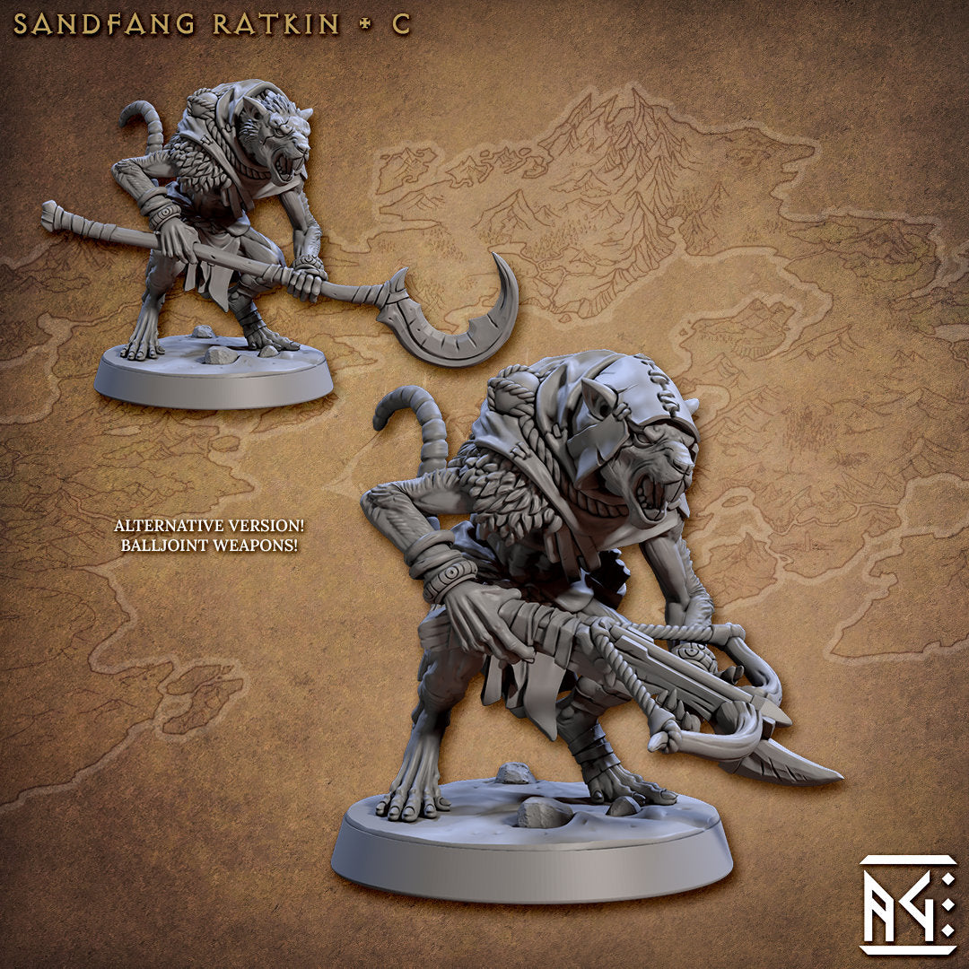 Sandfang Ratkin | Medium | 32mm | Artisan Guild | Sandfang Ratkin
