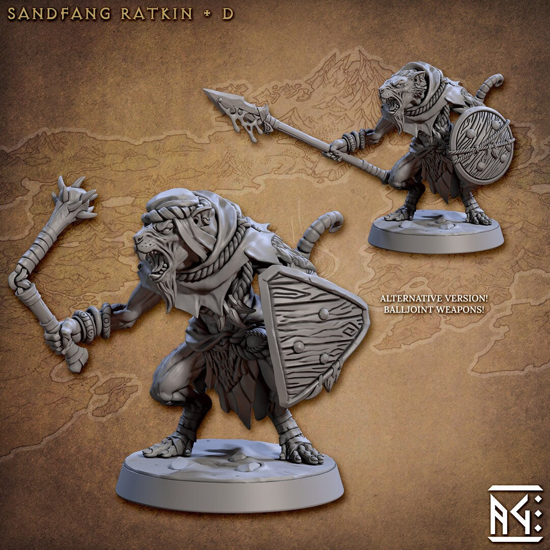 Sandfang Ratkin | Medium | 32mm | Artisan Guild | Sandfang Ratkin