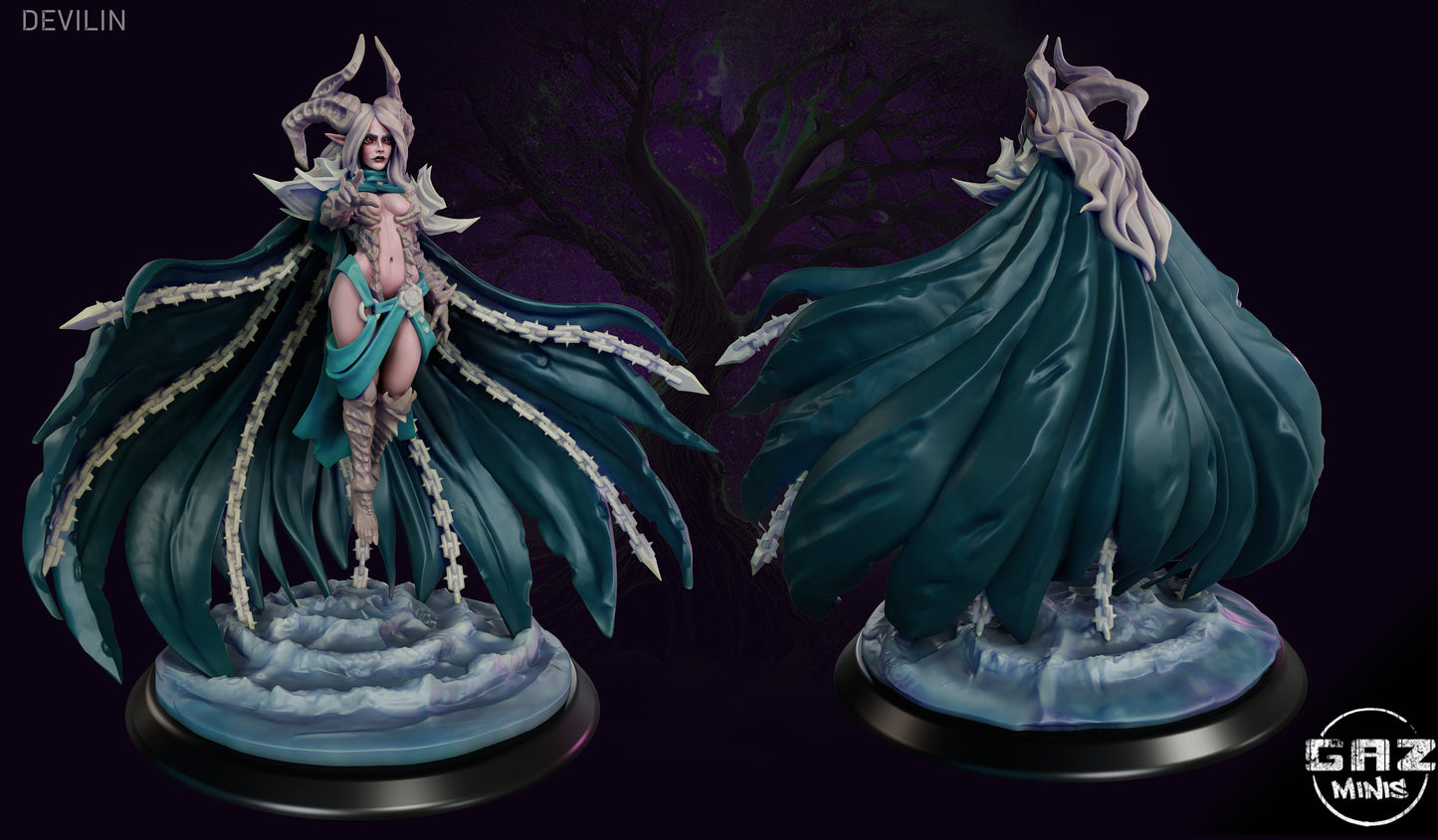 Devilin Witch Queen | Large | 50mm Base | Gaz Minis