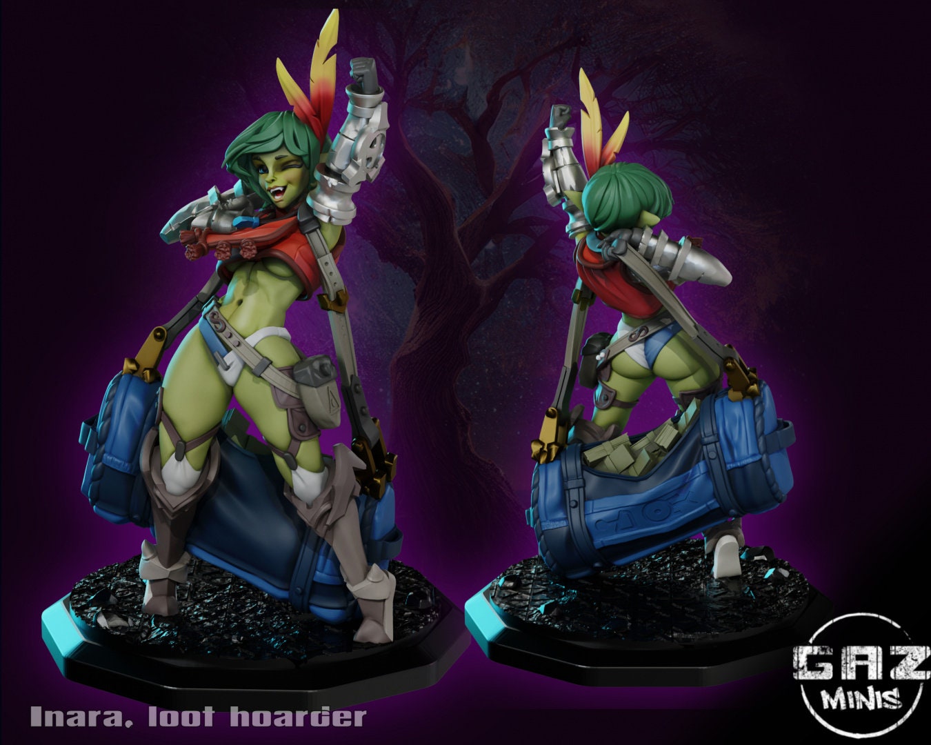Inara | Goblin Loot Hoarder | Medium | 32mm | Gaz Minis