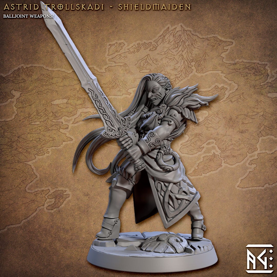 Astrid the Shieldmaiden | 32mm | M | Skutagard Northmen | AG